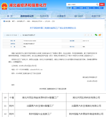 零突破，省級5G工廠花落丹江口市，科技推廣與應用服務邁上新臺階
